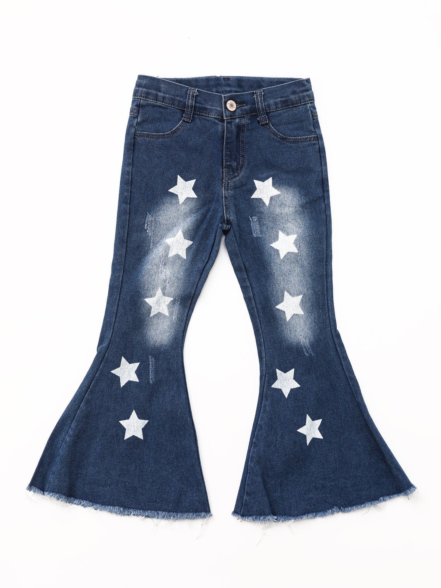 Kids Stars Printed Flare Jeans