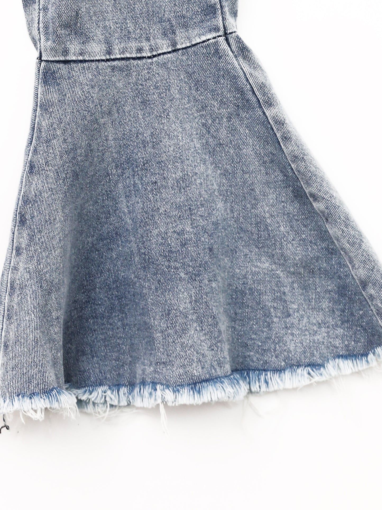 Kids Light Wash Denim Bell Bottom Pants