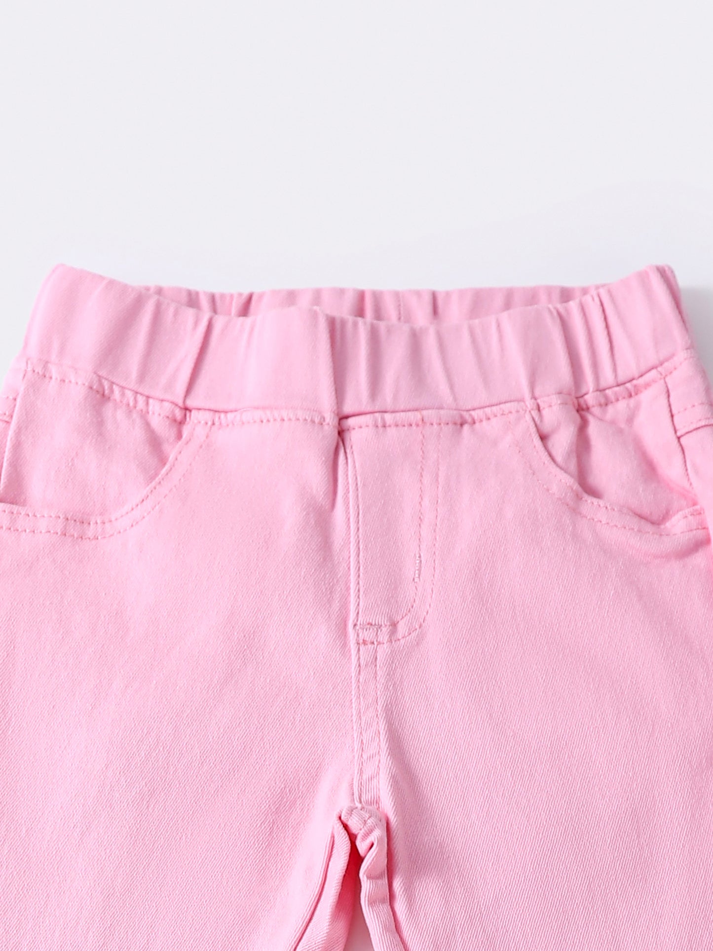 Baby Girls Pink Fringe Jeans