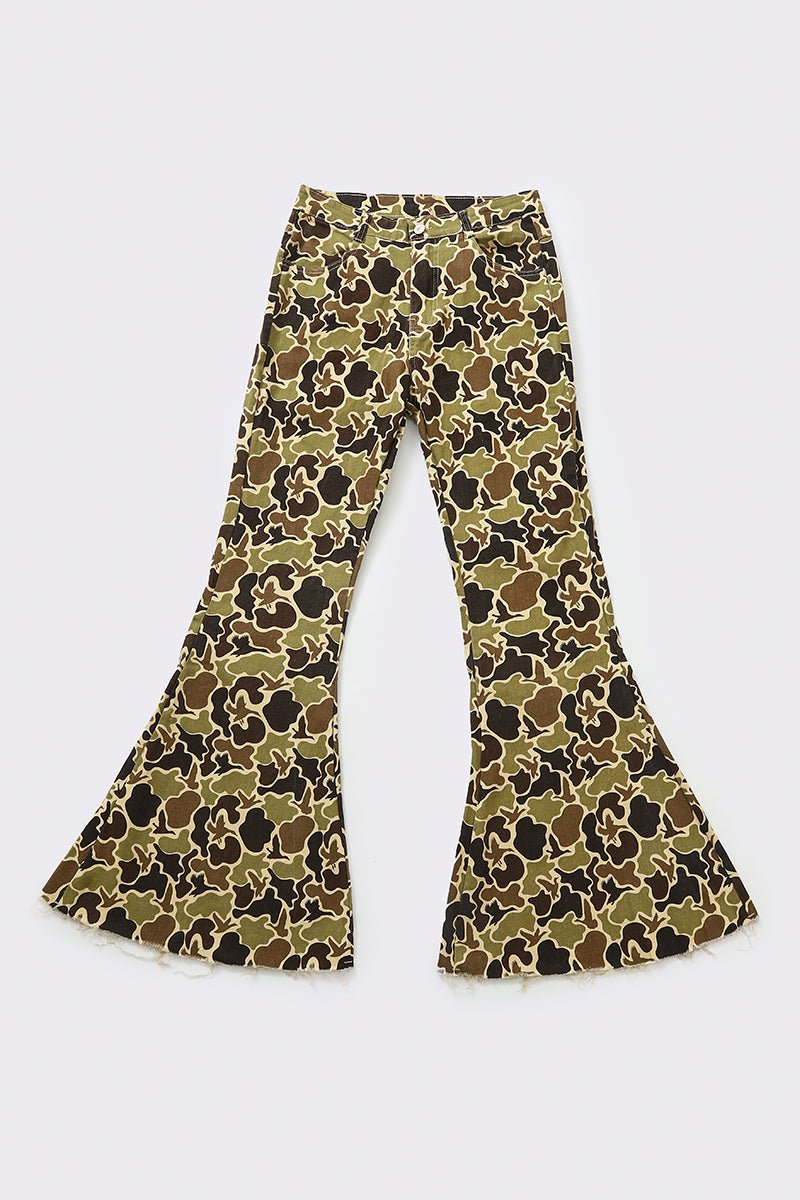 Camouflage Print Women Jeans