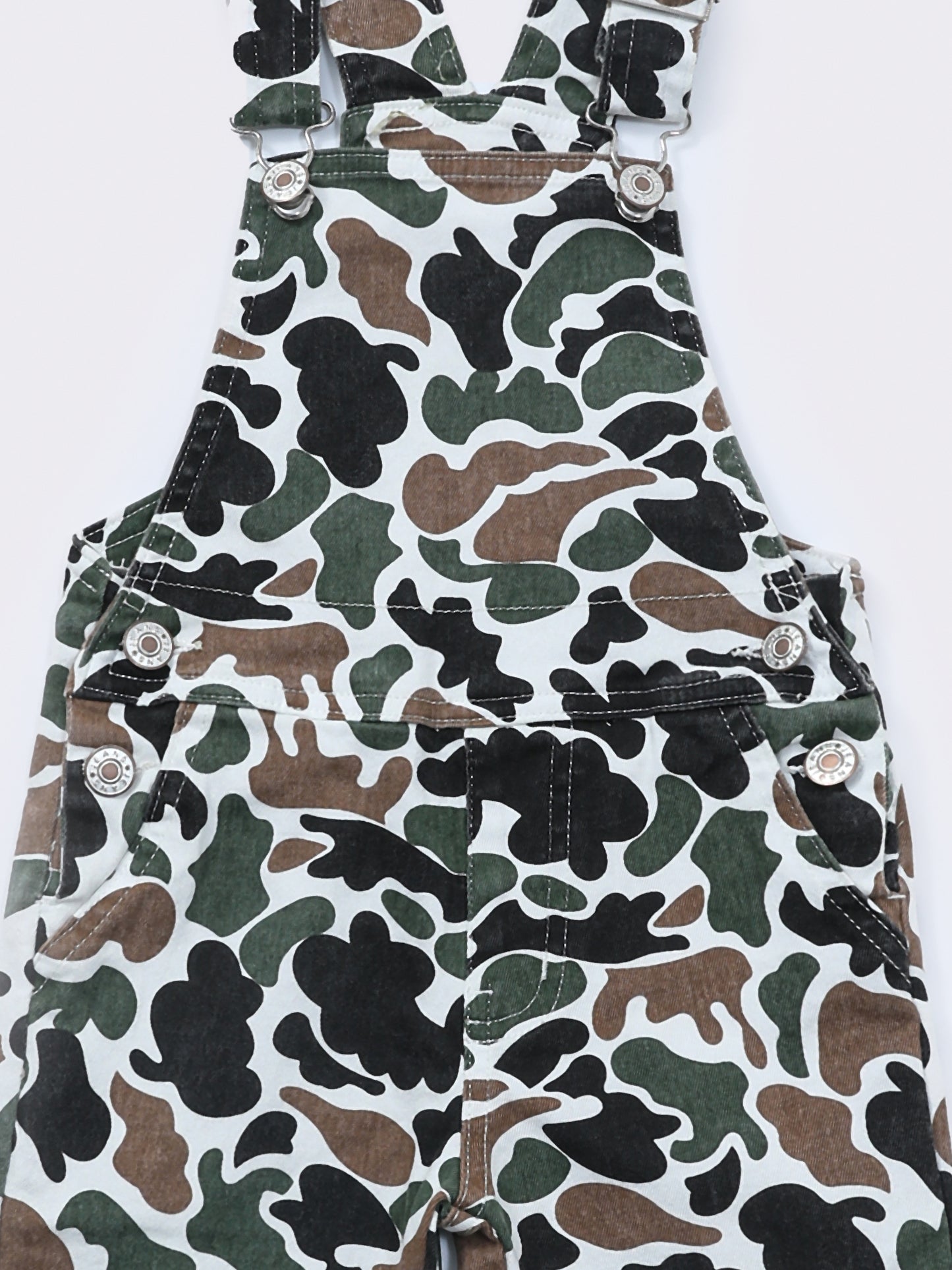 Boy Camouflage Denim Overalls