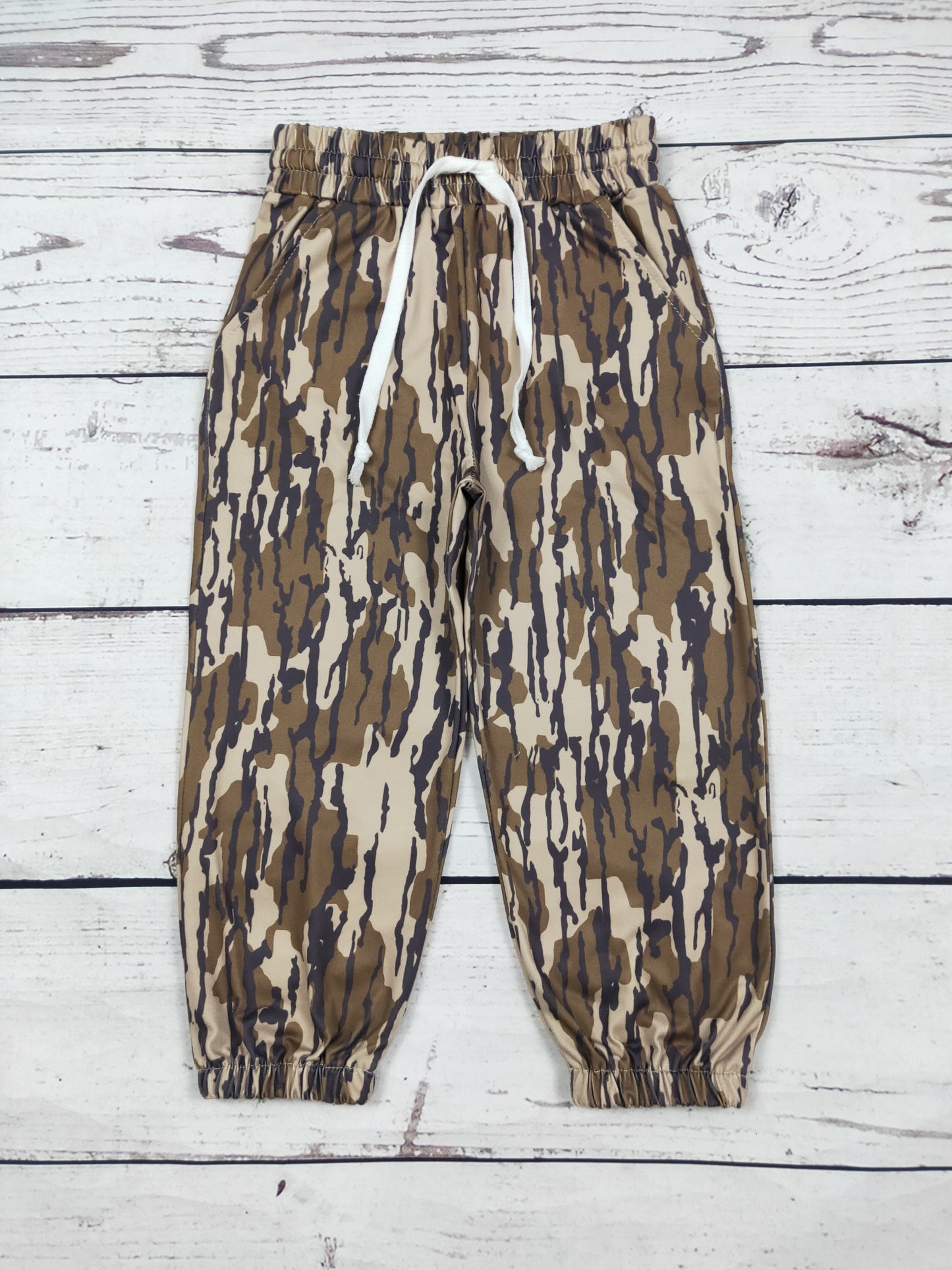 Camouflage Kids Joggers With Pockets