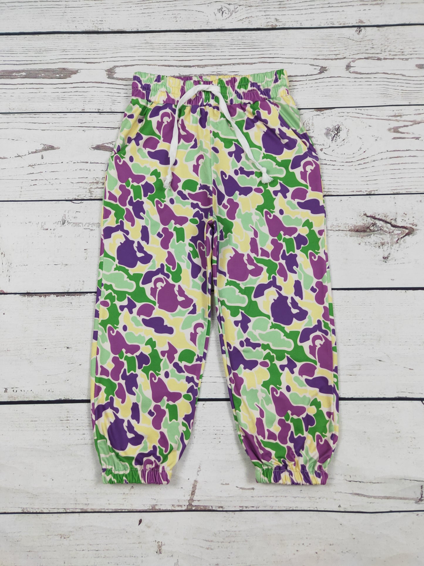 Camouflage Children Mardi Gras Joggers
