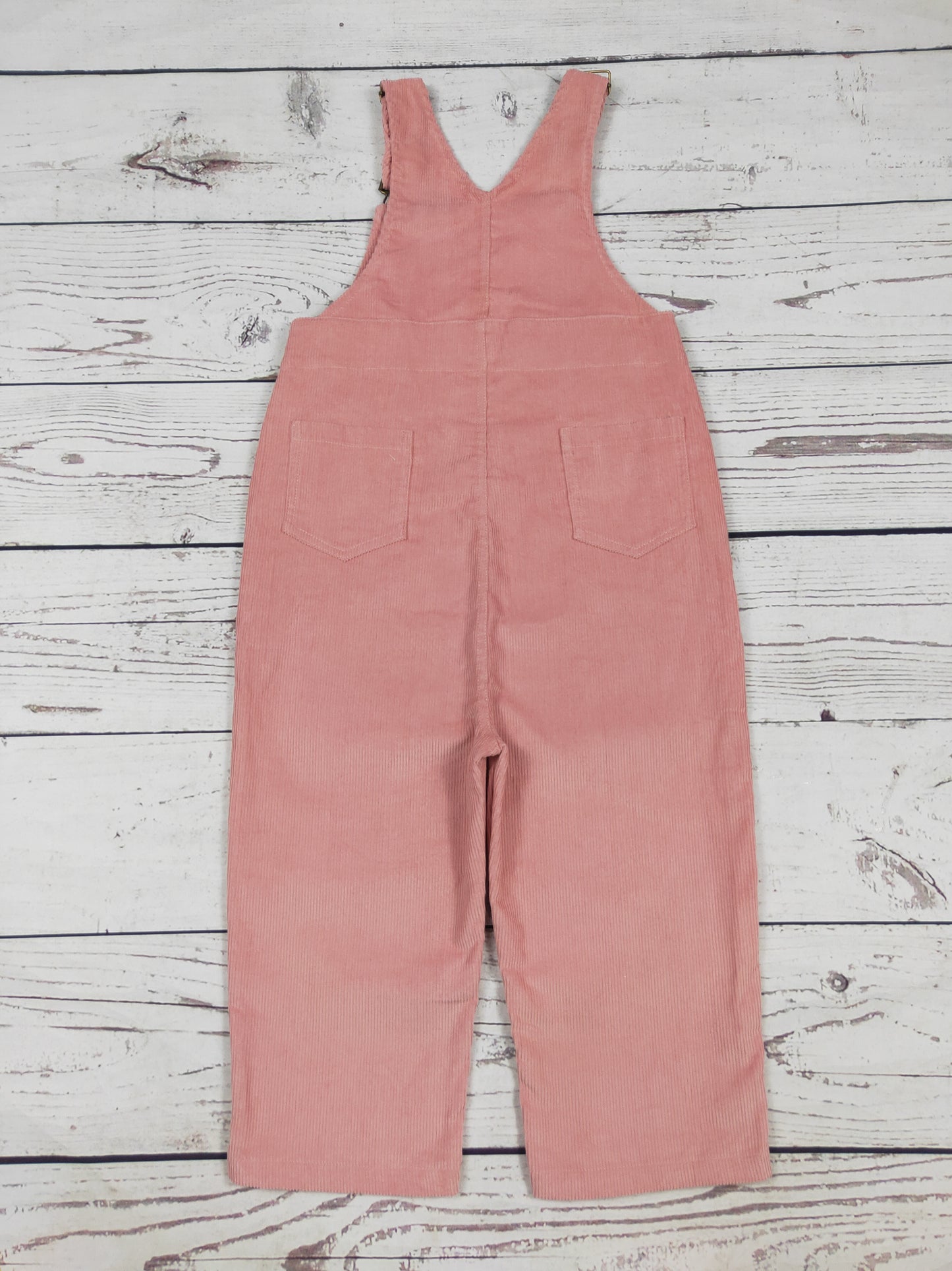 Toddler Kids Pink Corduroy Overalls