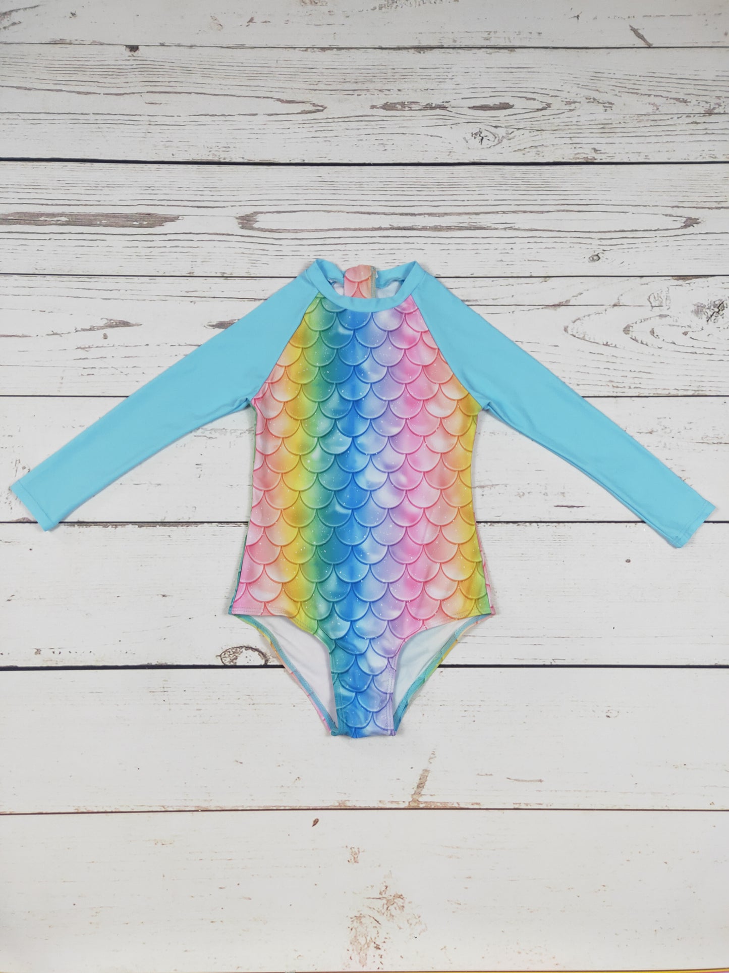 Sleeves One Piece Girls Summer Swimwear