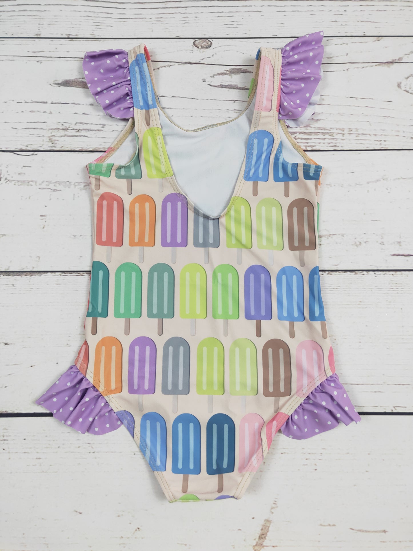Popsicle One Piece Girls Summer Swimwear