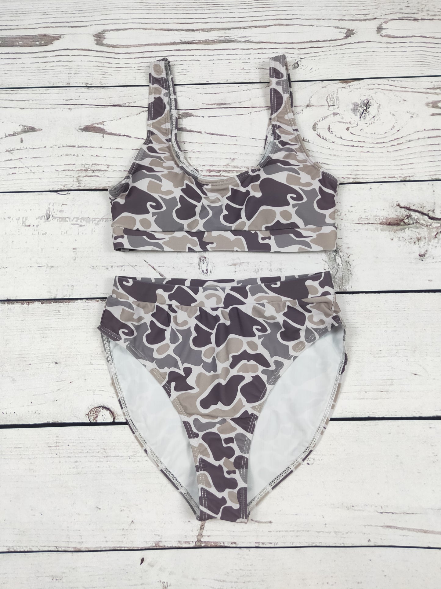 Old School Camouflage Bikini Set