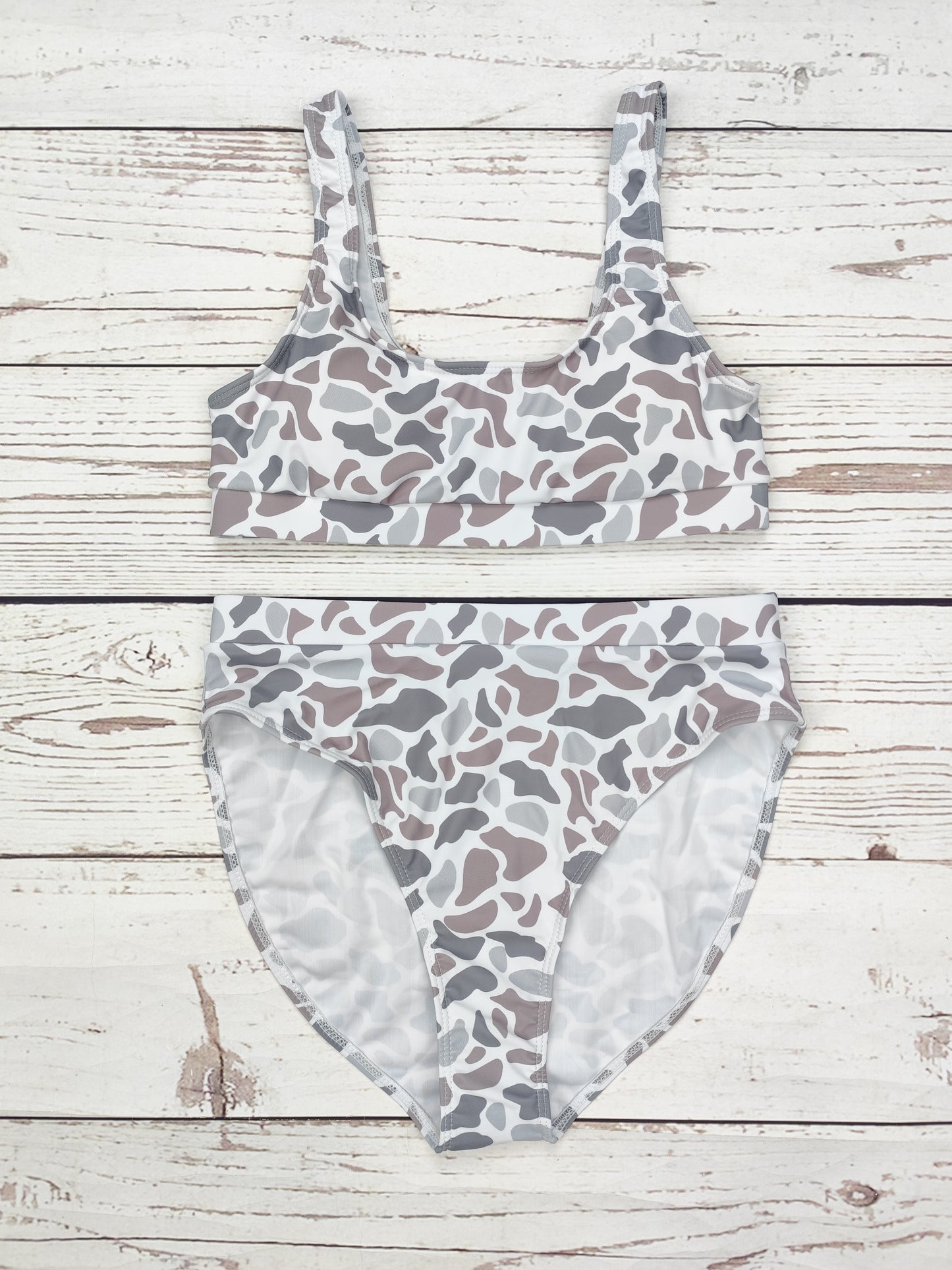 Women Two Piece Camouflage Swimwear