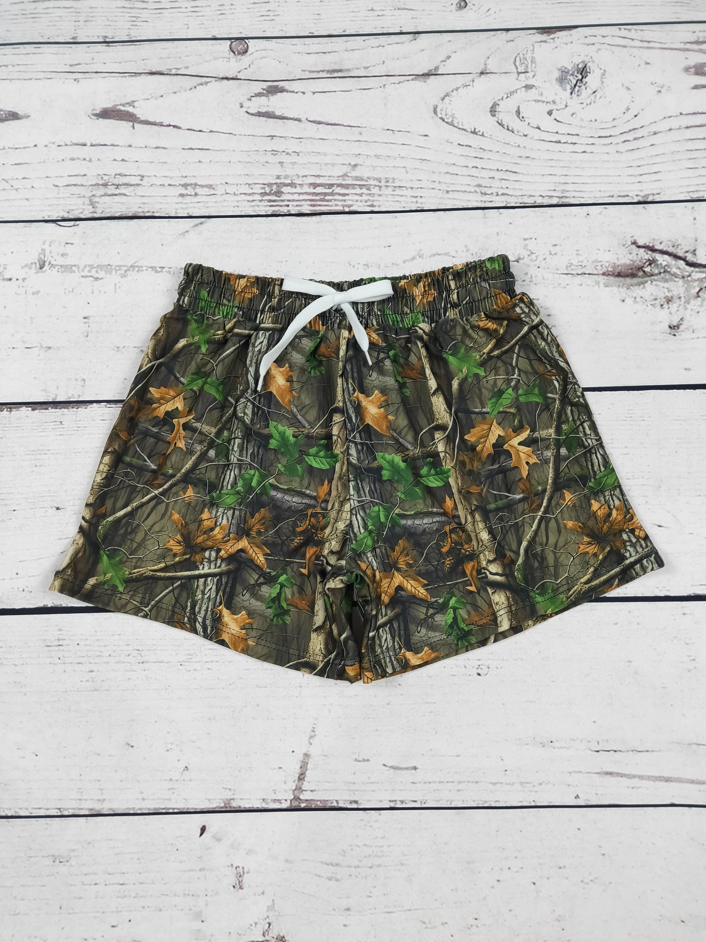 Camouflage Print Baby Boys Swim Trunks