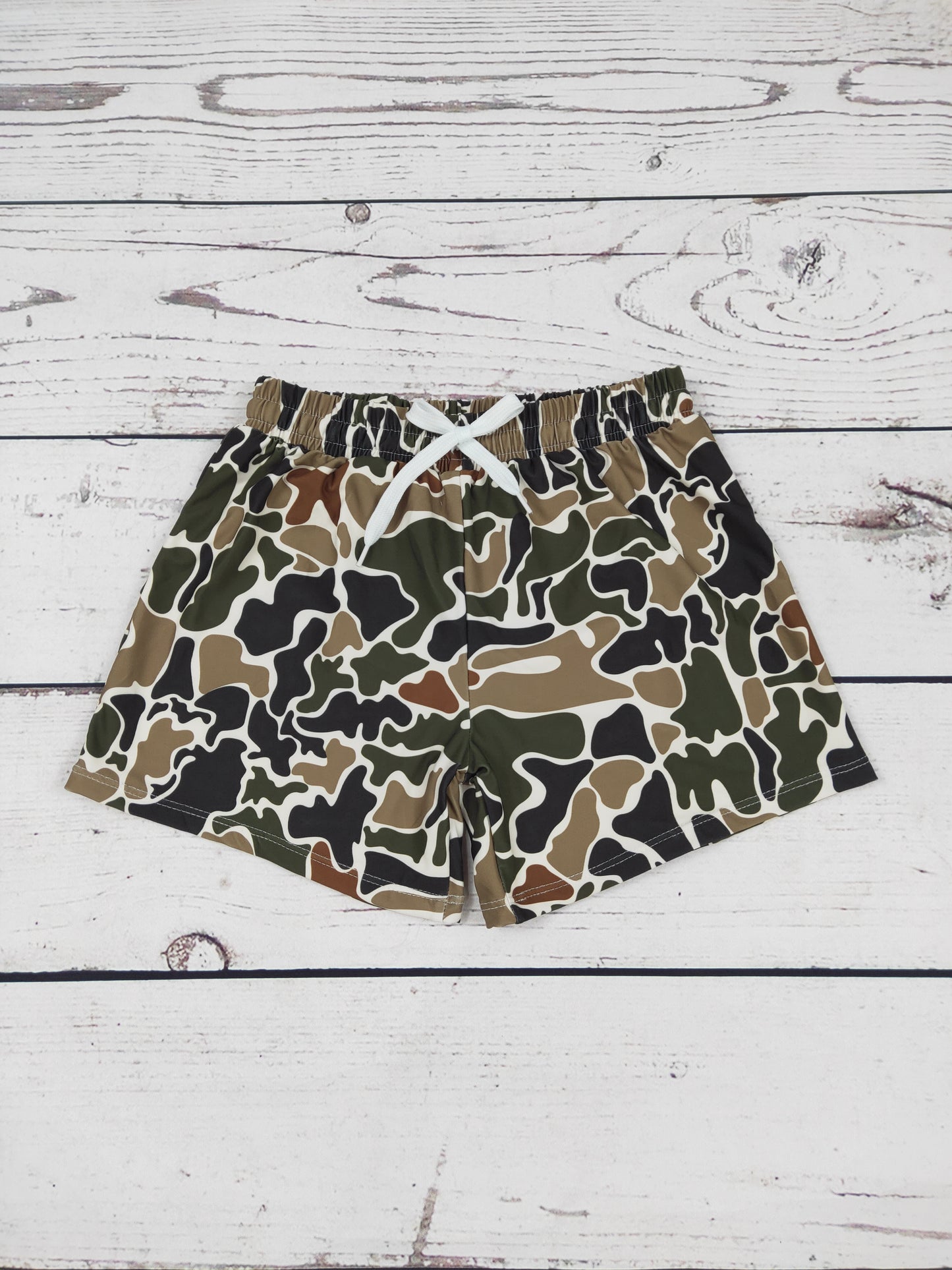 Boys Camouflage Printed Boardshorts