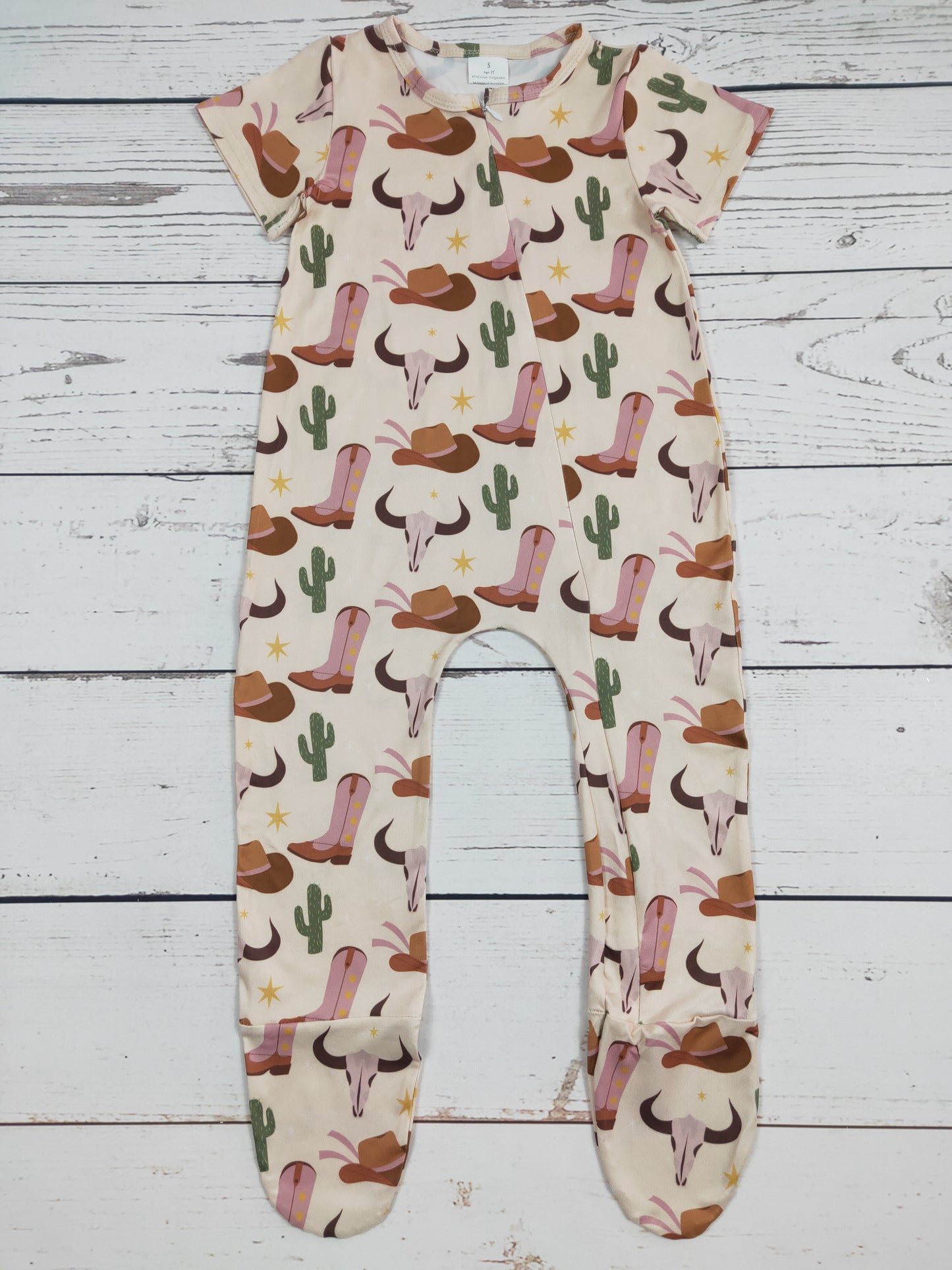 Baby Kids Cows Footed Sleep Romper