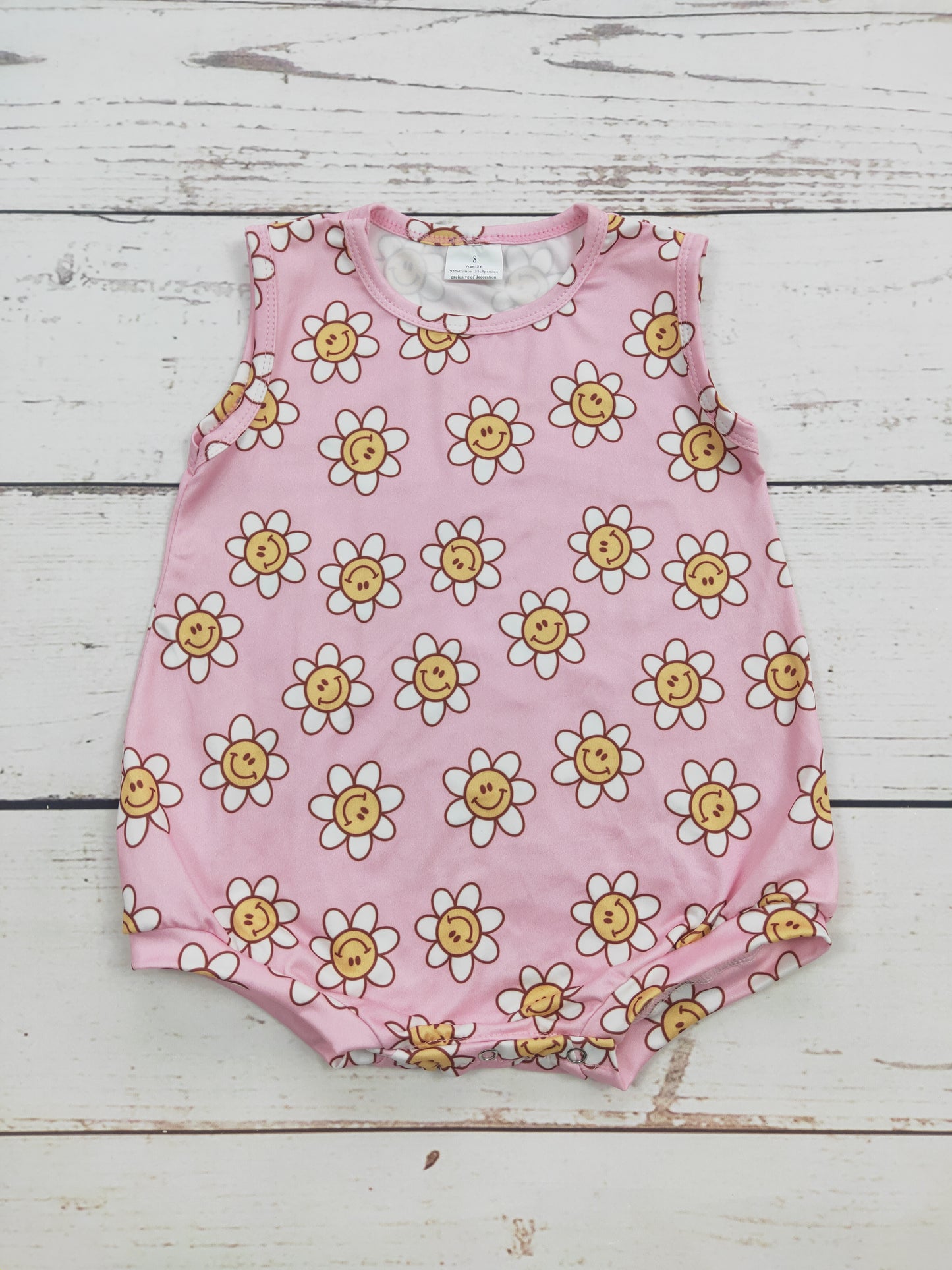 Baby Smile Flower Printed Romper