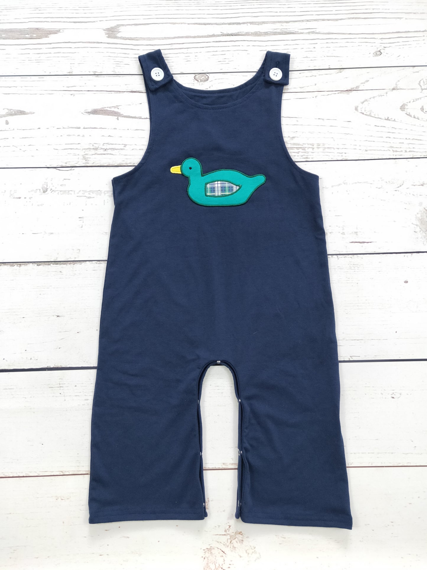 Baby Boy Duck Appliqué Romper
