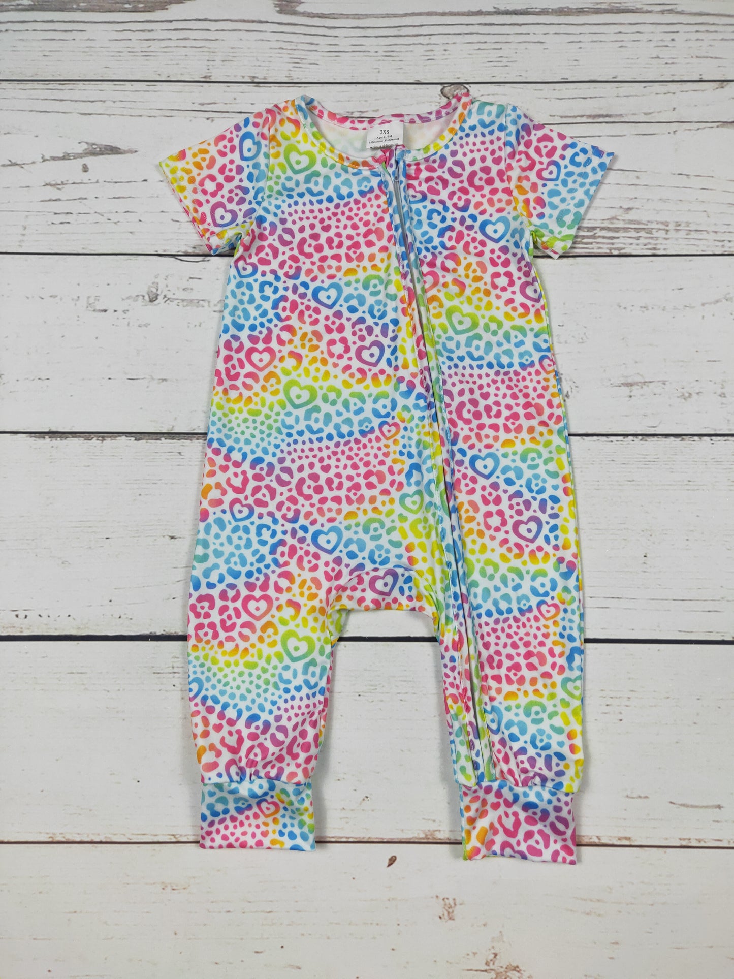 Baby Girl Cheetah Printed Zip Sleeper