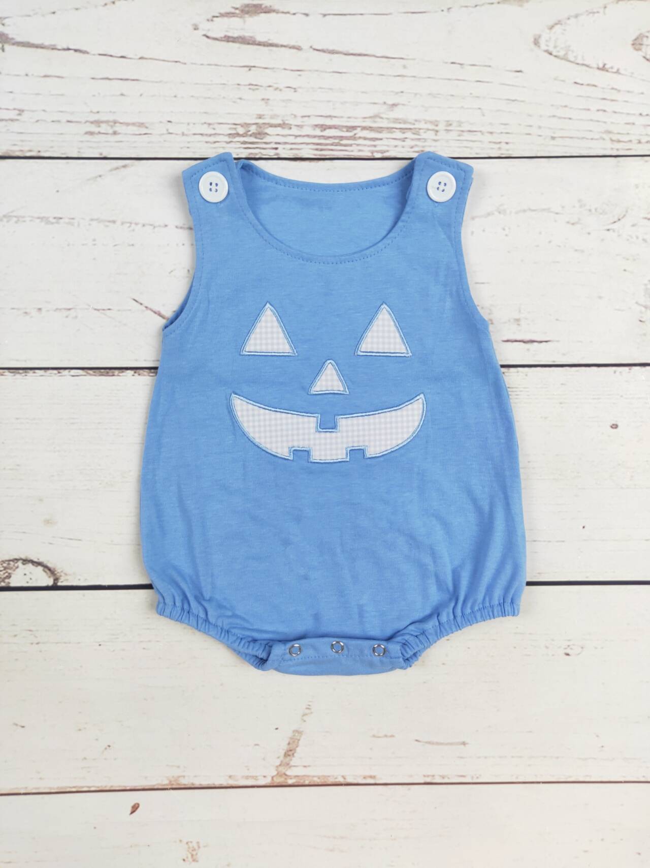 Baby Boy Cotton Appliqué Halloween Romper