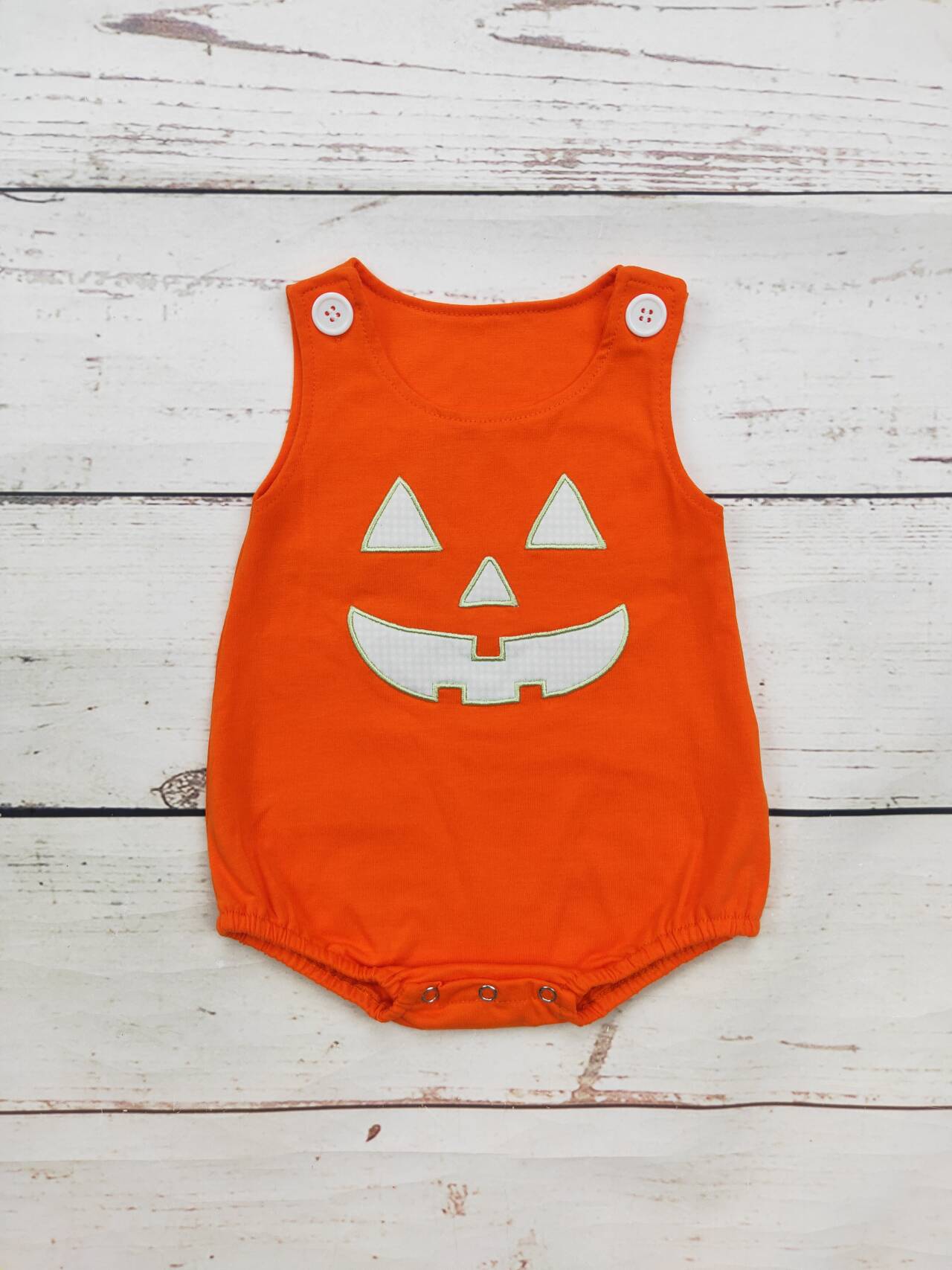 Baby Cotton Appliqué Halloween Romper