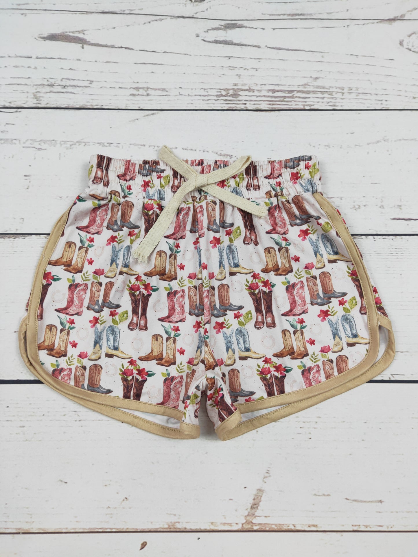 Girls Boots Printed Summer Shorts