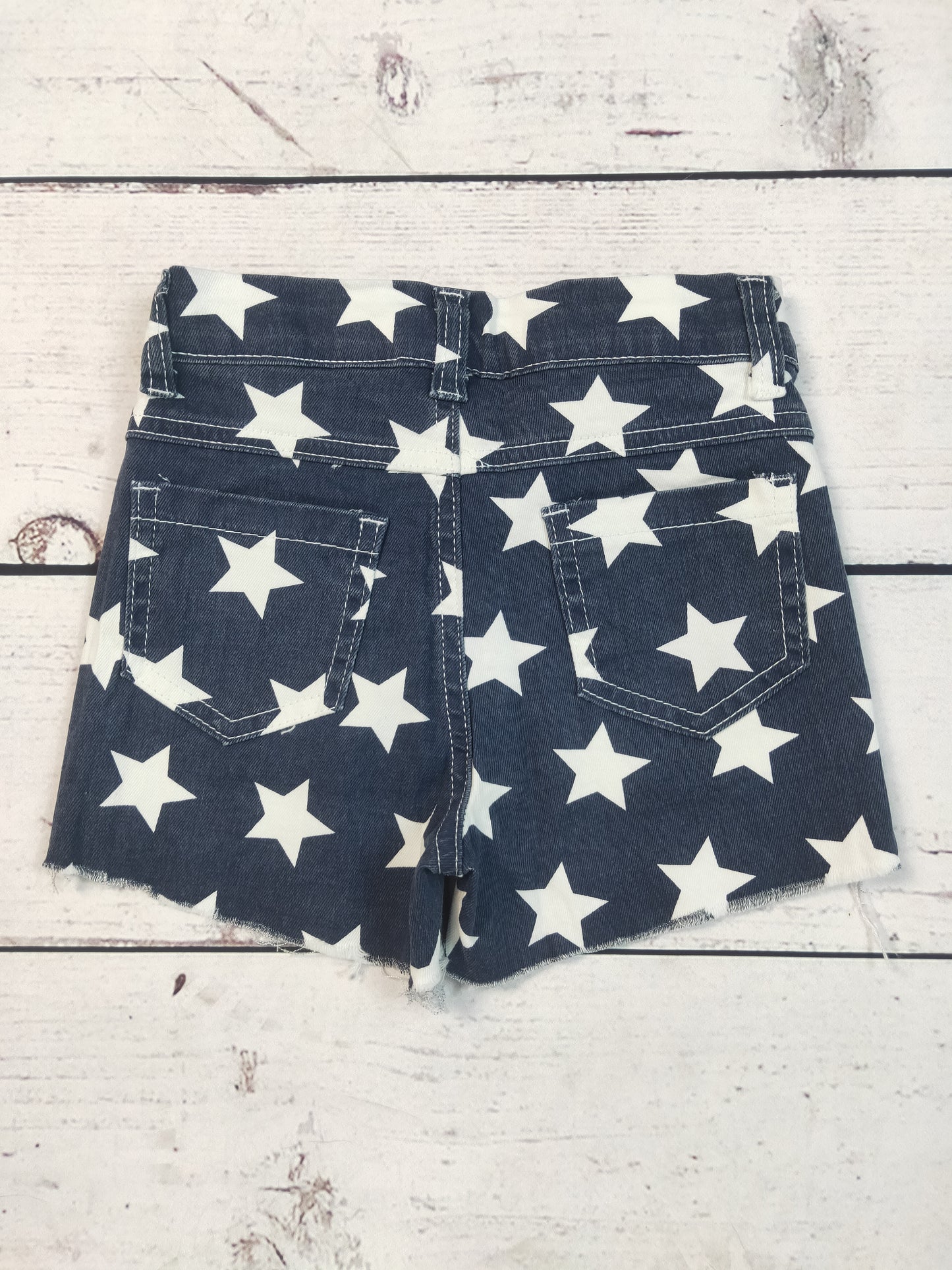 Stars Stripe Printed Patriotic Jeans Shorts