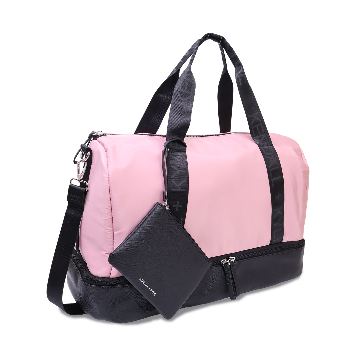 Pink Luggage Bag with Small Bag