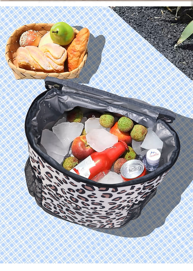 Cheetah Print Cooler Insulated Bag