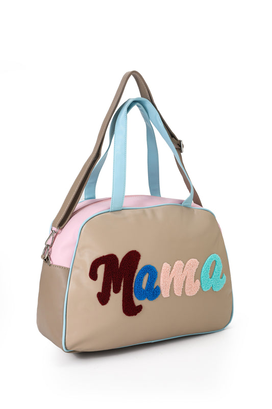 Mama Embroidery Duffel Bag