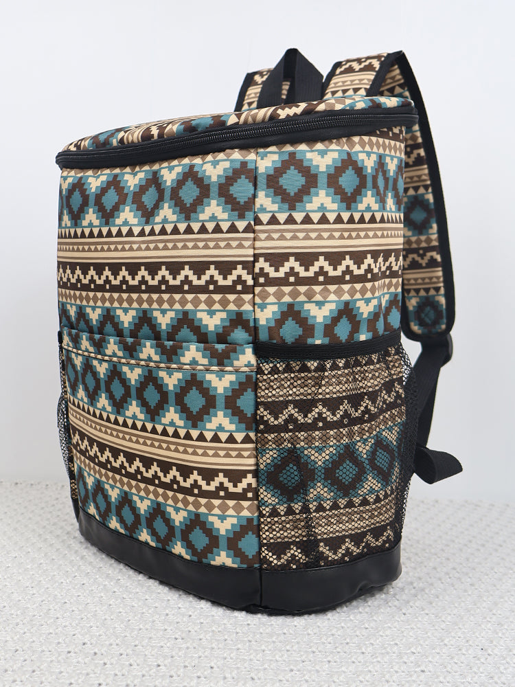 Western Aztec Print Cooler Insulated Bag