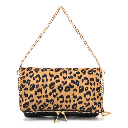 Cheetah Pattern Handbag Crossbody Bag