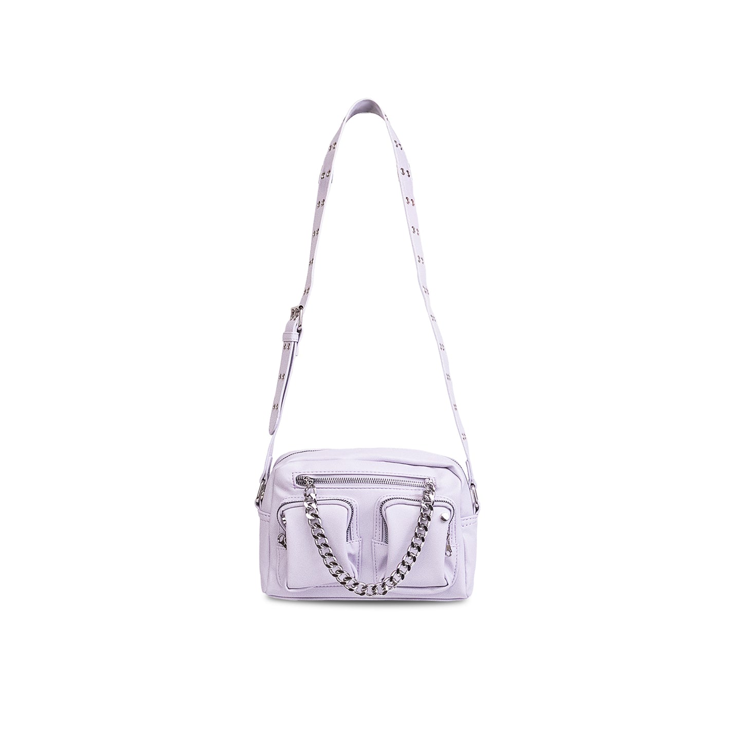 Lavender Crossbody Bag with Chain