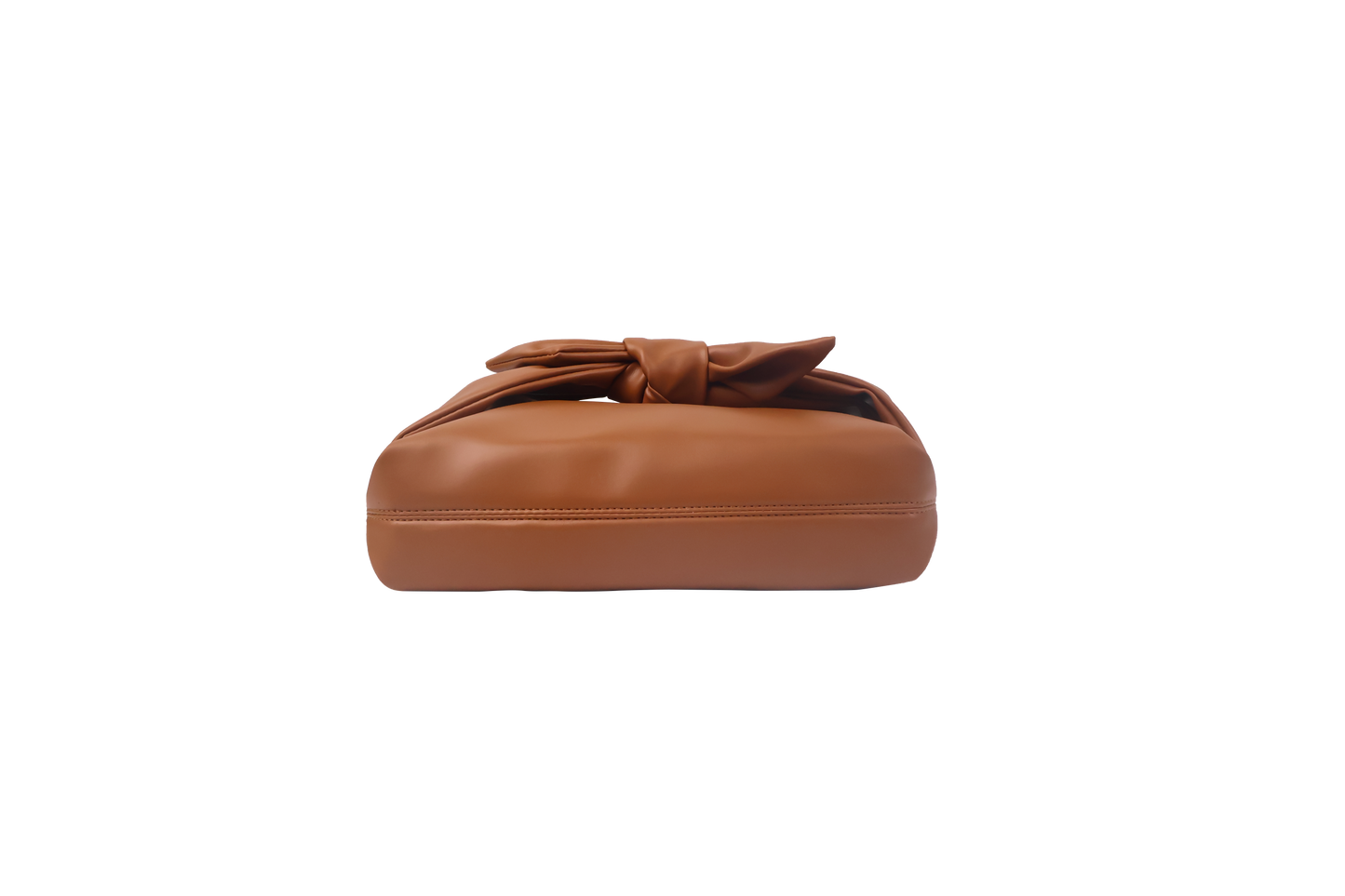 Brown Bow Clutch Bag