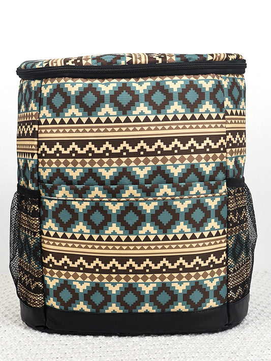 Western Aztec Print Cooler Insulated Bag