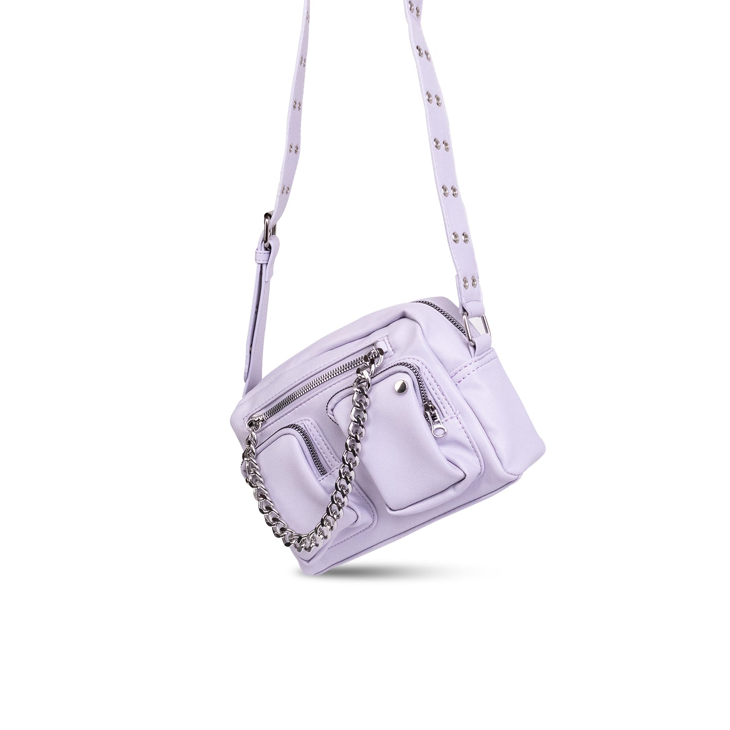 Lavender Crossbody Bag with Chain