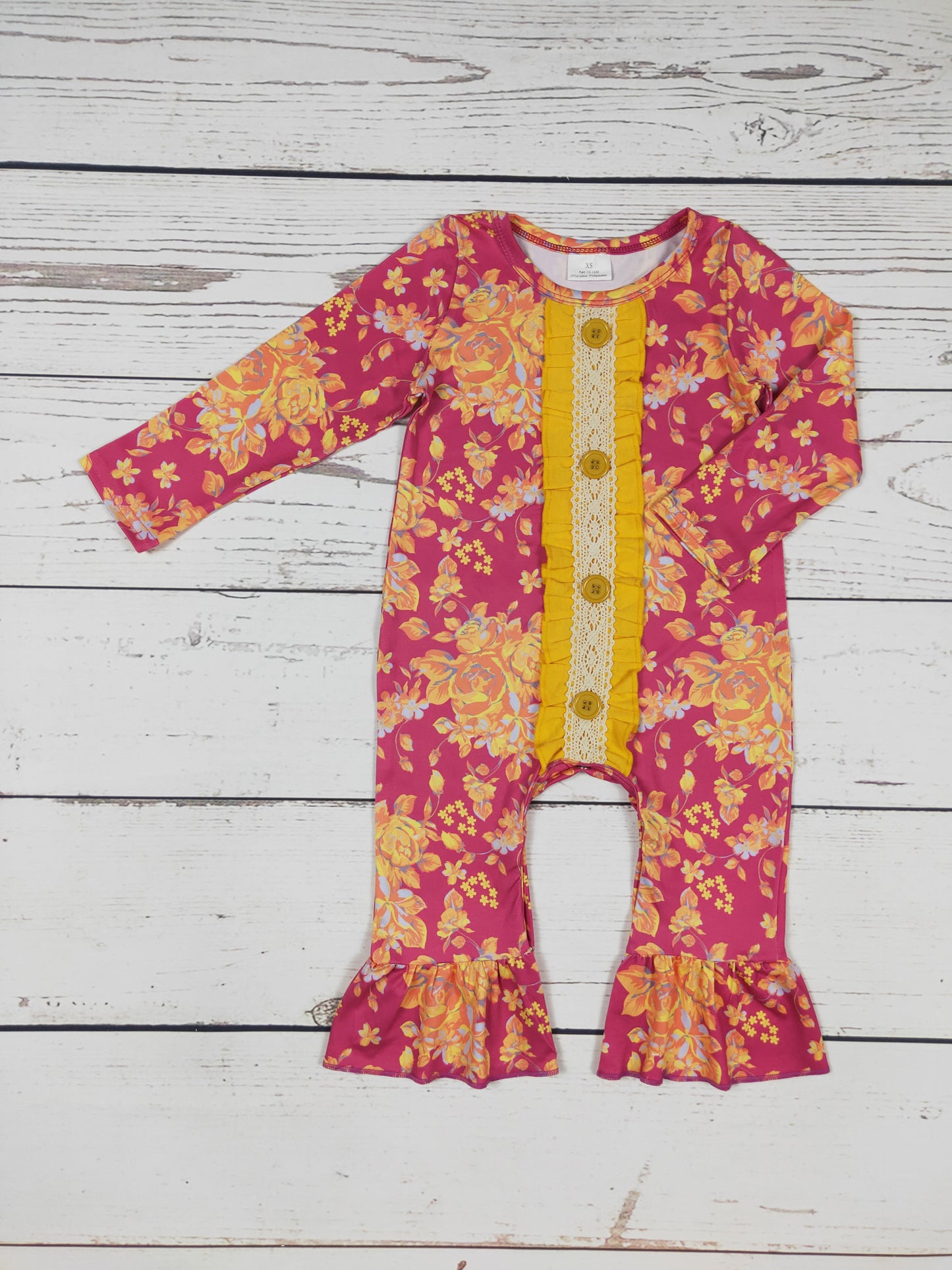 Baby Girls Flower Romper