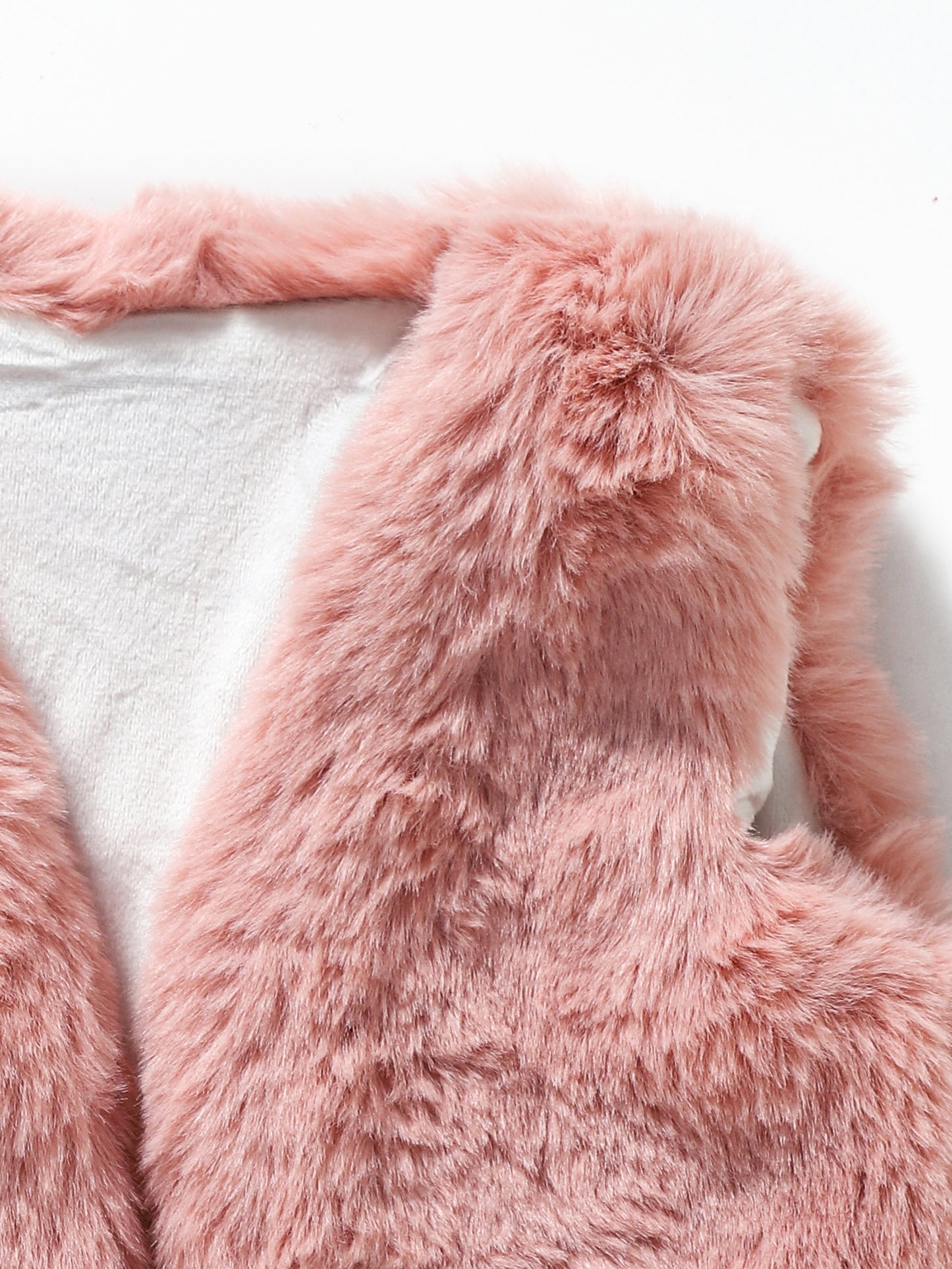 Pink Fur Girls Winter Vest