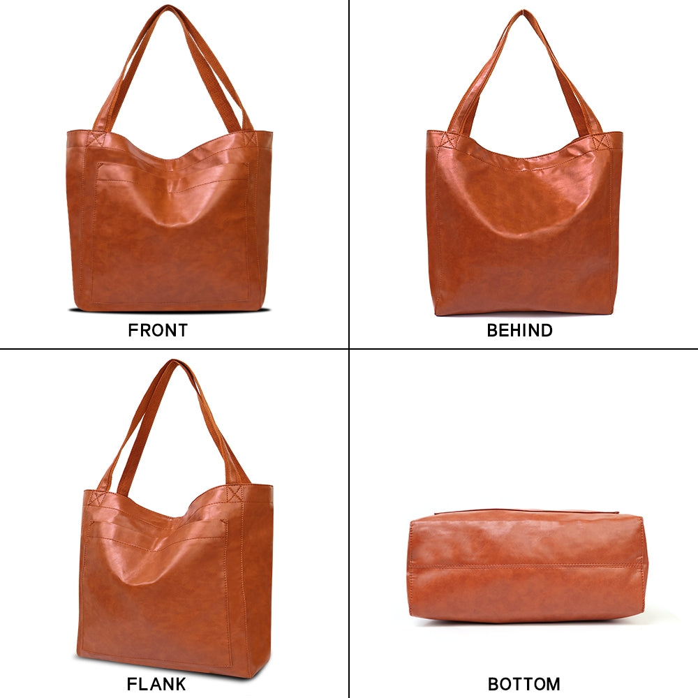 Light Brown Big Capacity Shoulder Bag
