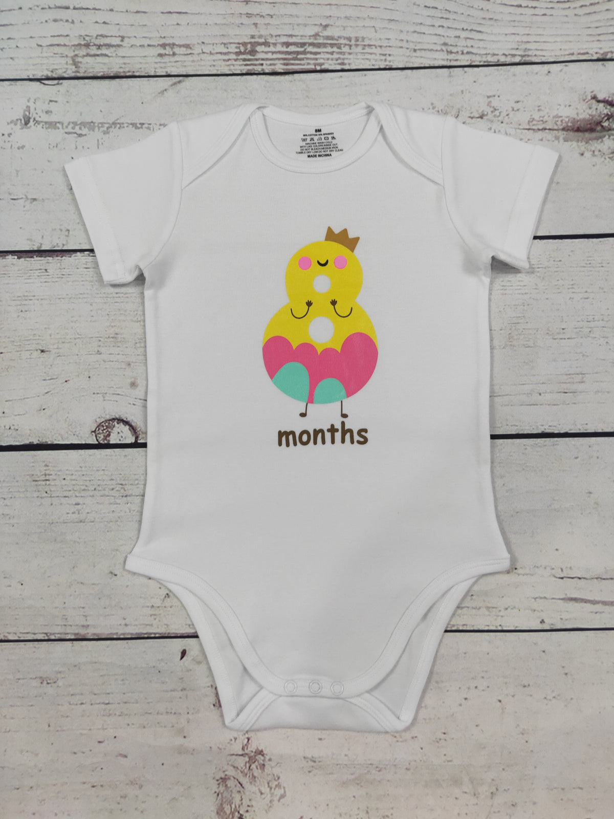 Infant Baby Monthly Milestone Onesies