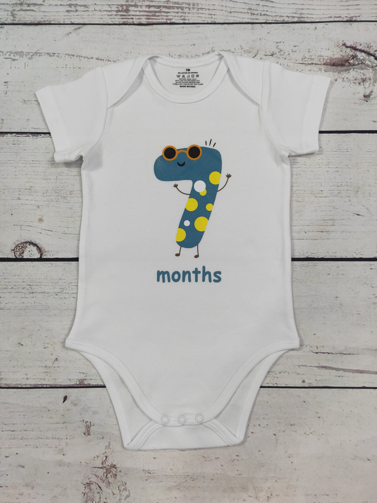 Infant Baby Monthly Milestone Onesies