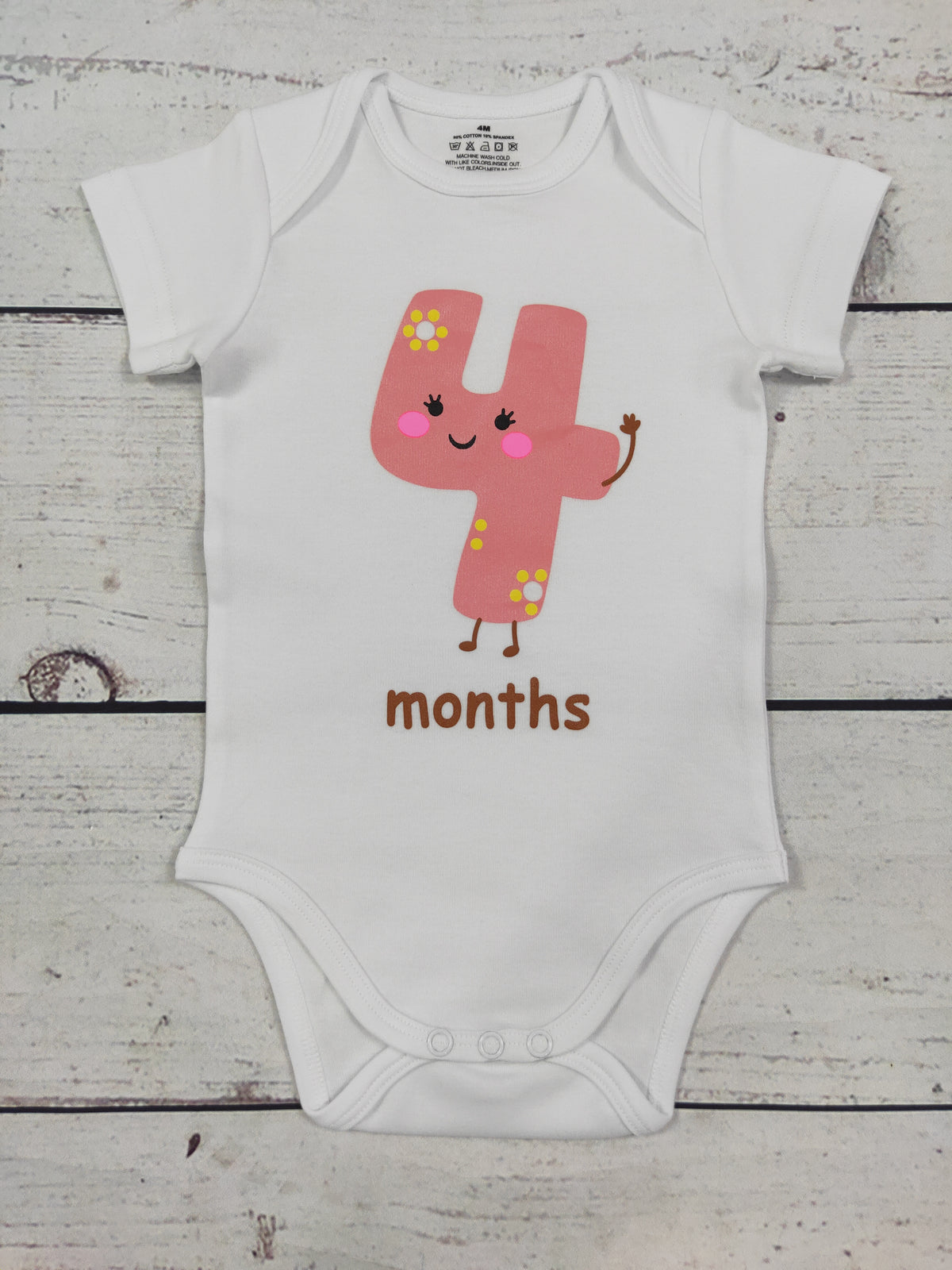 Infant Baby Monthly Milestone Onesies