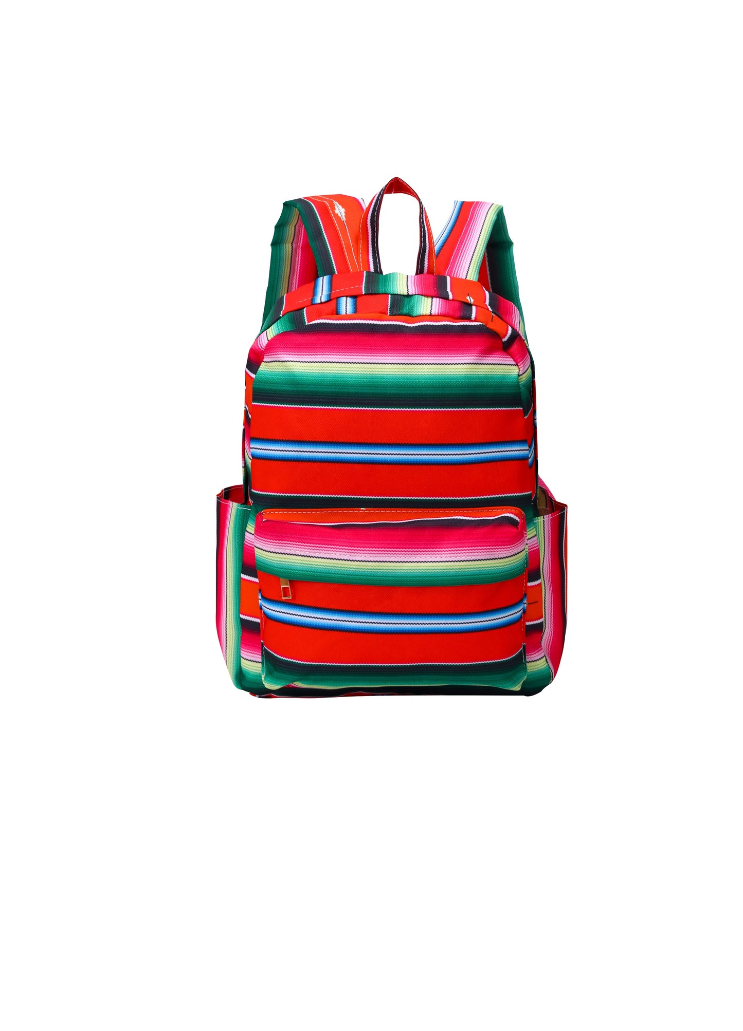 Red And Green Gradient Stripe Backpack