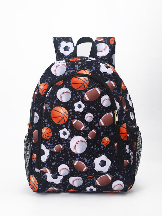 Baseball Football Printed Kids Backpacks