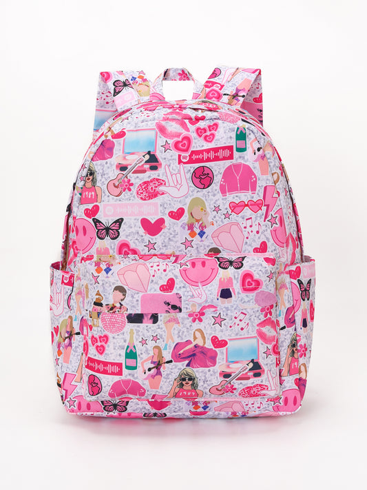 Pink Kids Girls Music Tour Backpack