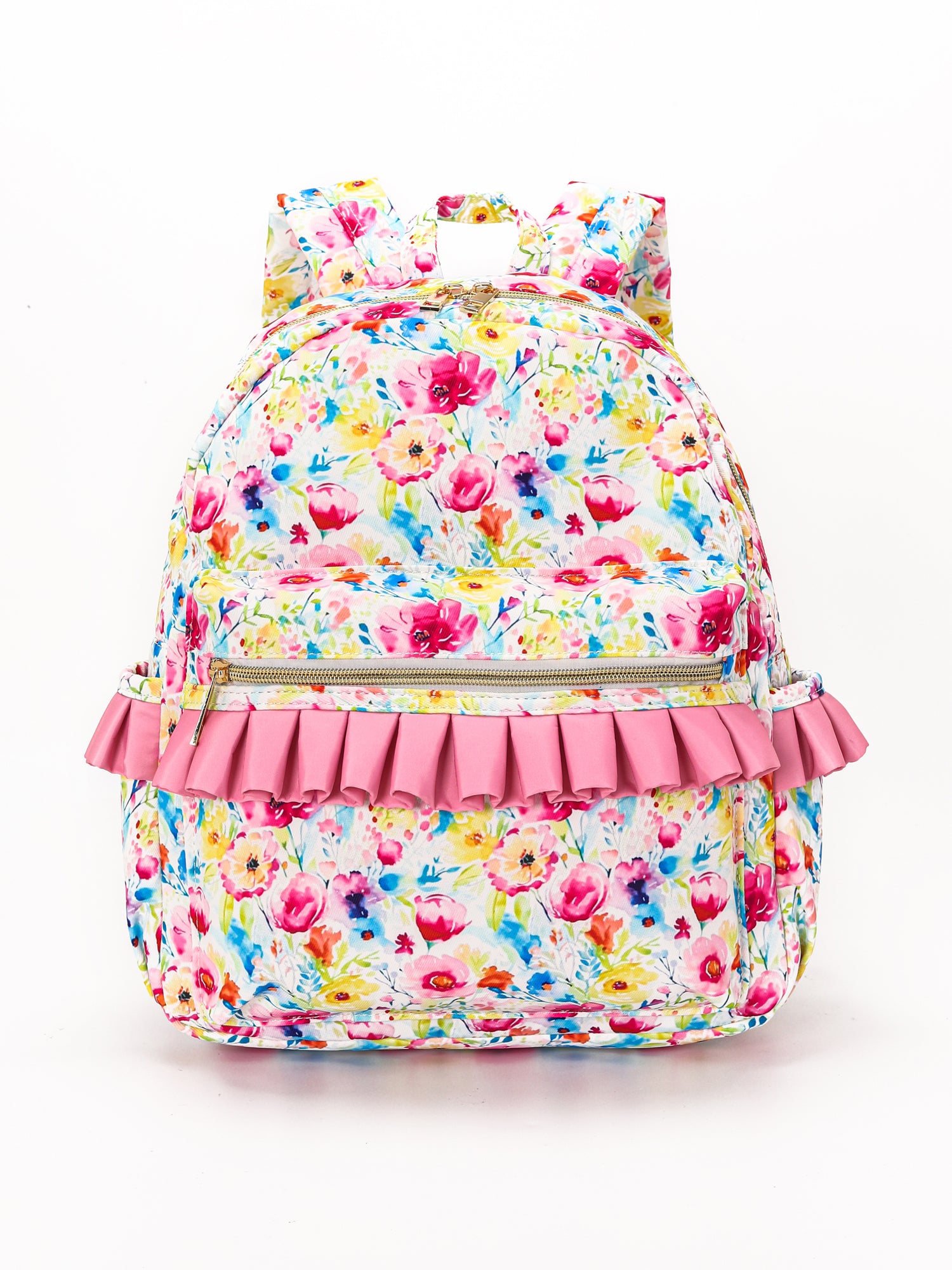 Pink Flower Kids Girls Ruffle Backpack – Sassy kids palace