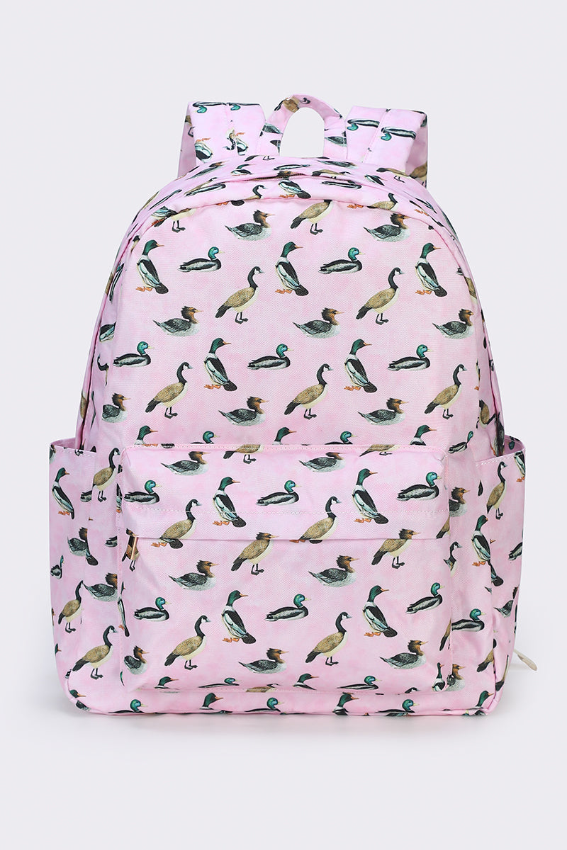 Girls Duck Printed Back To School Backpack