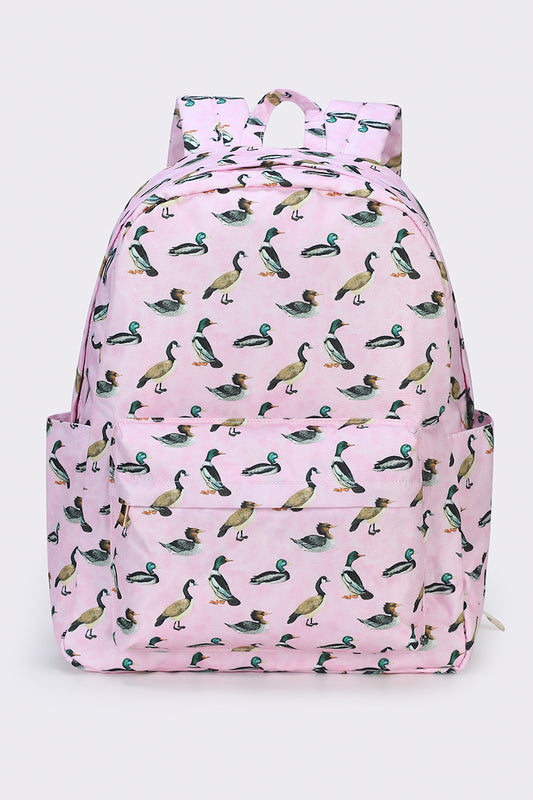 Girls Duck Printed Back To School Backpack