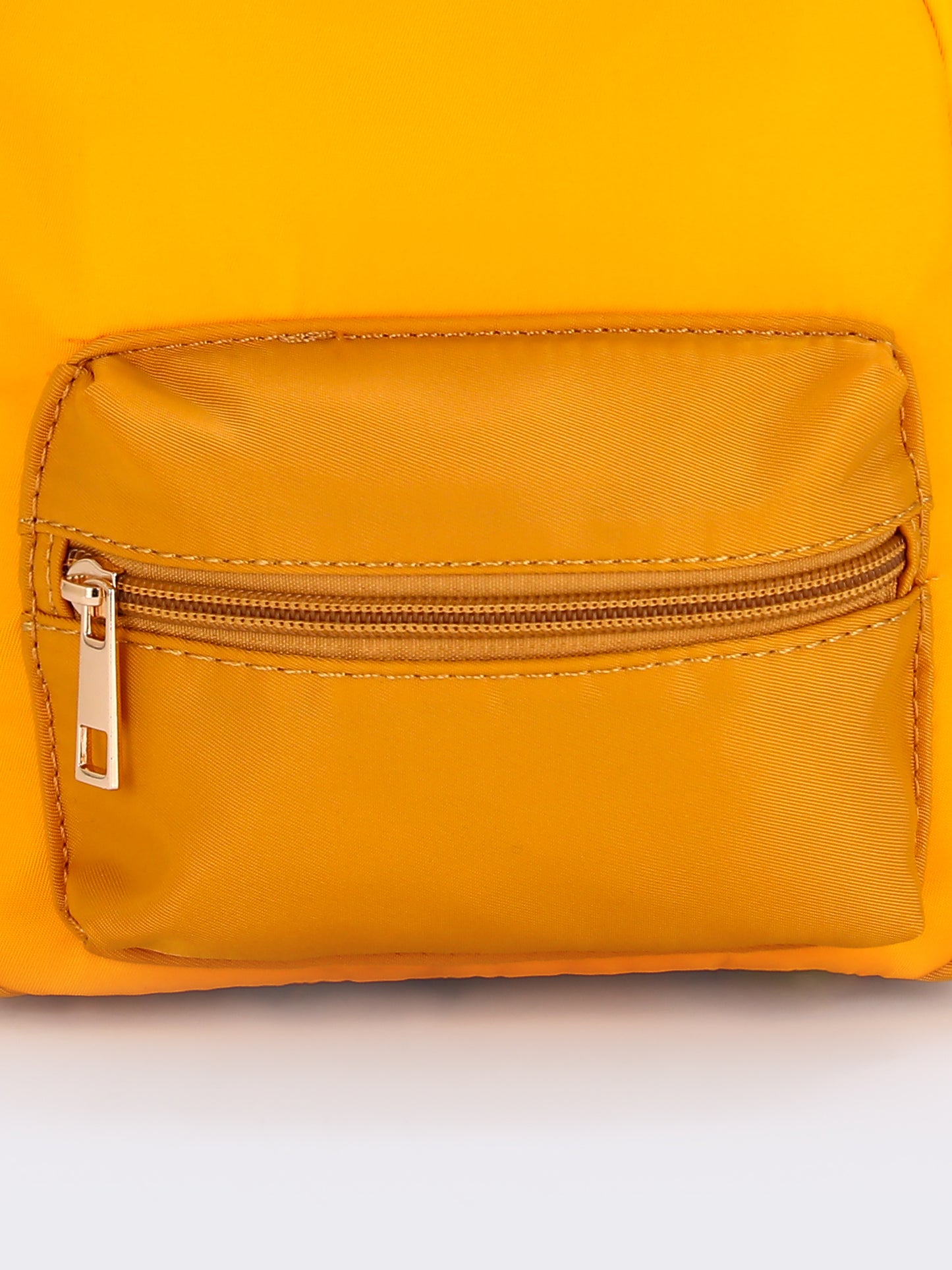 Yellow Character Printed Small Backpack