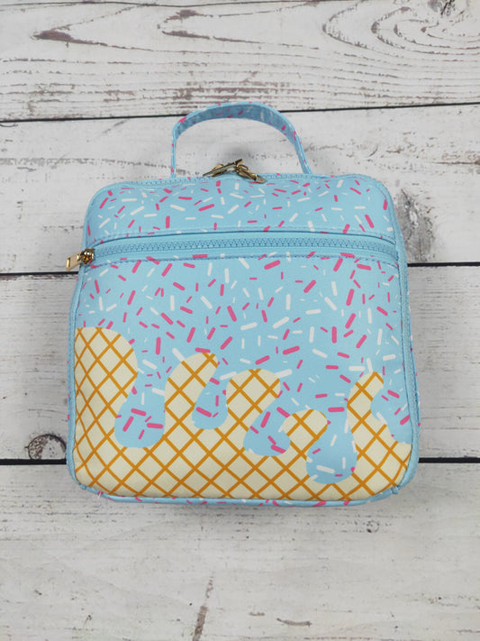Ice Cream Drip Canvas Lunch Boxes Bag