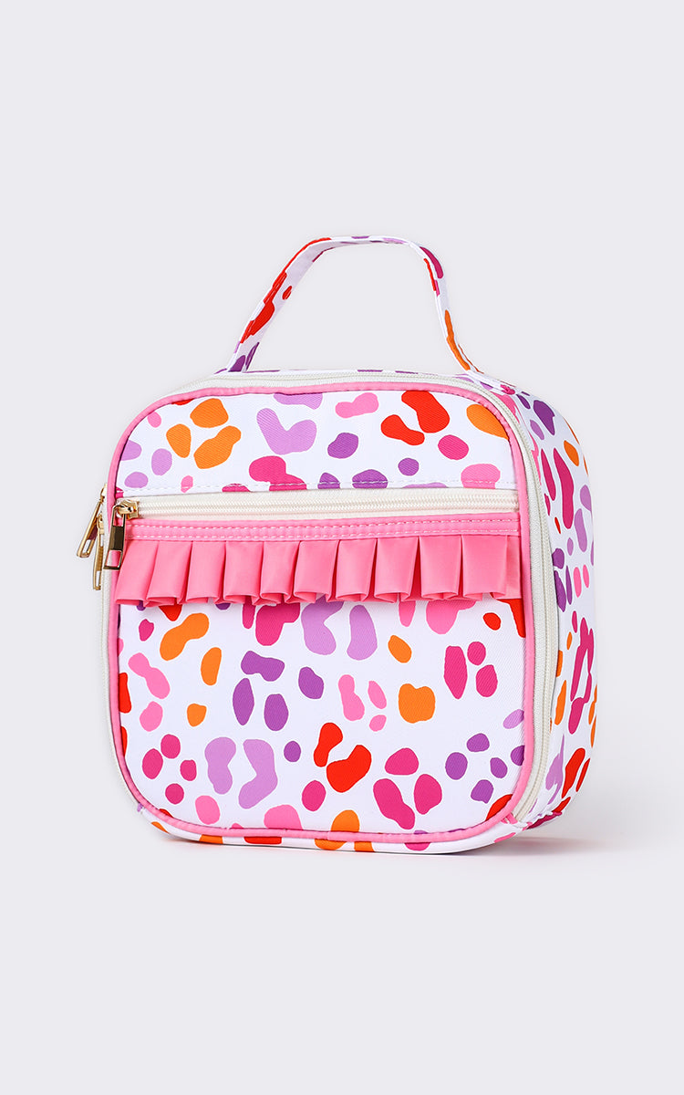 Cheetah Printed Girls Lunch Box Bag