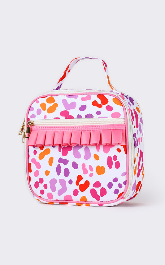Cheetah Printed Girls Lunch Box Bag