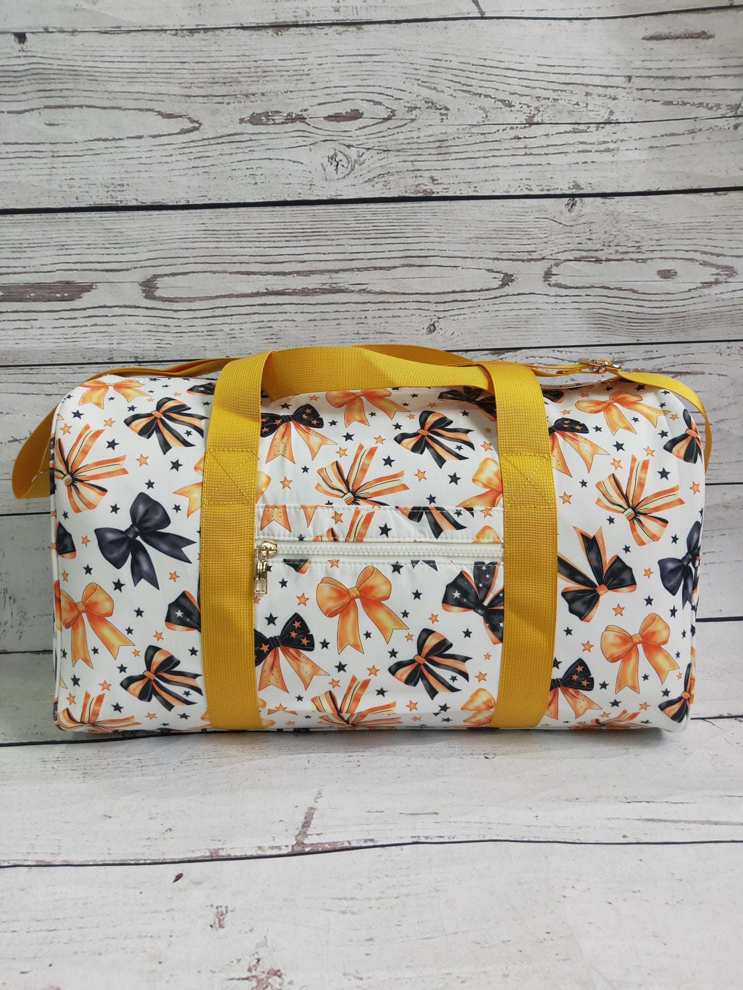 Bow Printed Halloween Duffel Bag