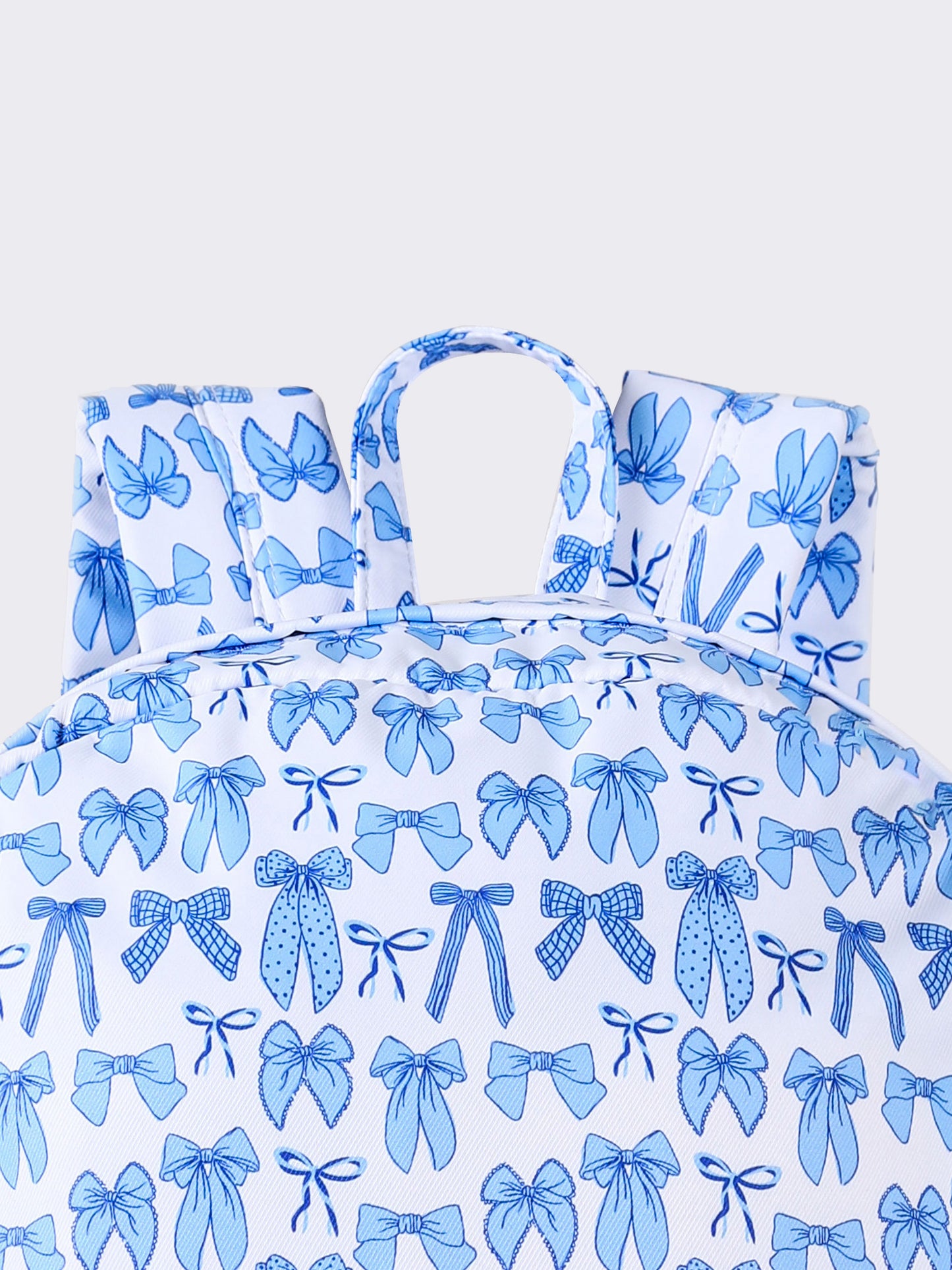 Bow Print Kids Girls Canvas Backpack
