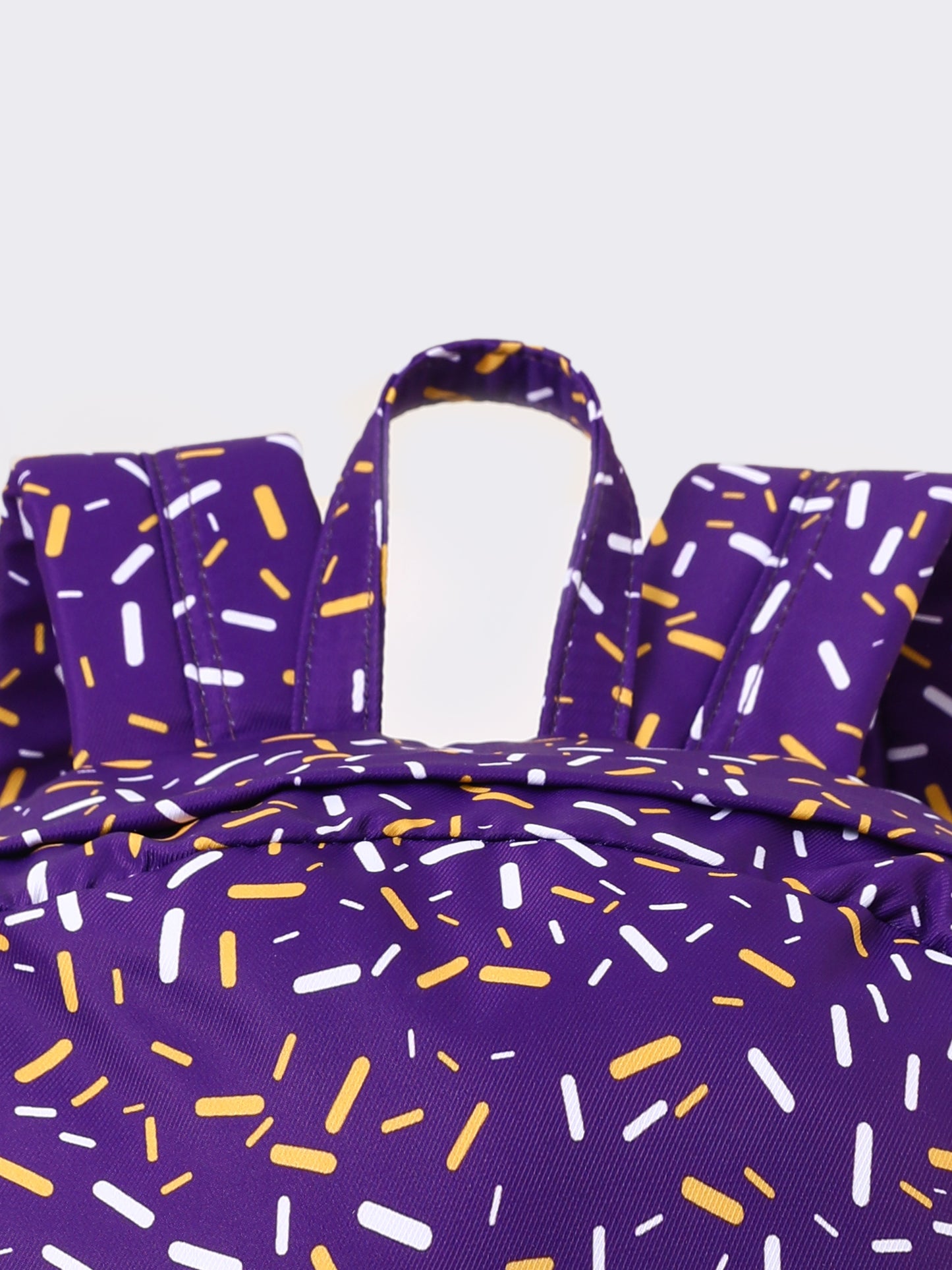 Purple Ice Cream Drip Kids Canvas Backpack